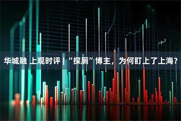 华城融 上观时评 | “探厕”博主，为何盯上了上海？