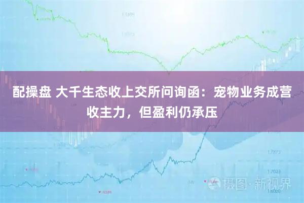 配操盘 大千生态收上交所问询函：宠物业务成营收主力，但盈利仍承压